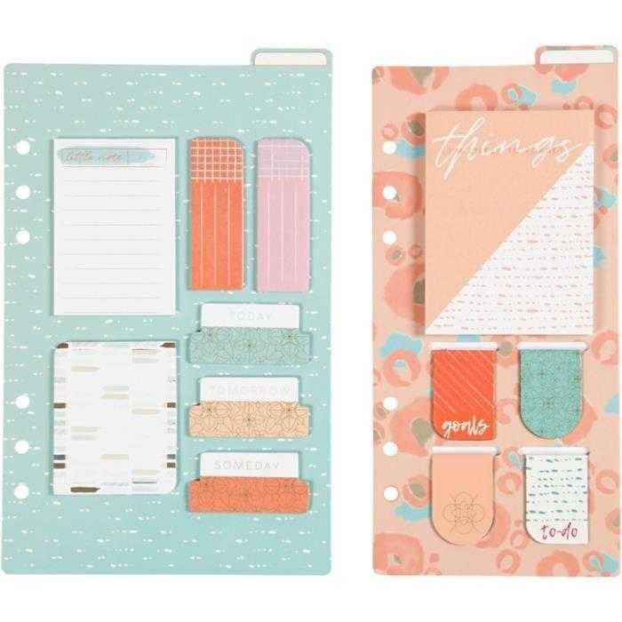 Memo- und Lesezeichenset - Pastell