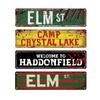 Vintage Horror Movie Road Metal Sign Perfect Wall Art for Home, Restaurant, Bar, Cafe, Garage Water-Proof And Dust-Proof