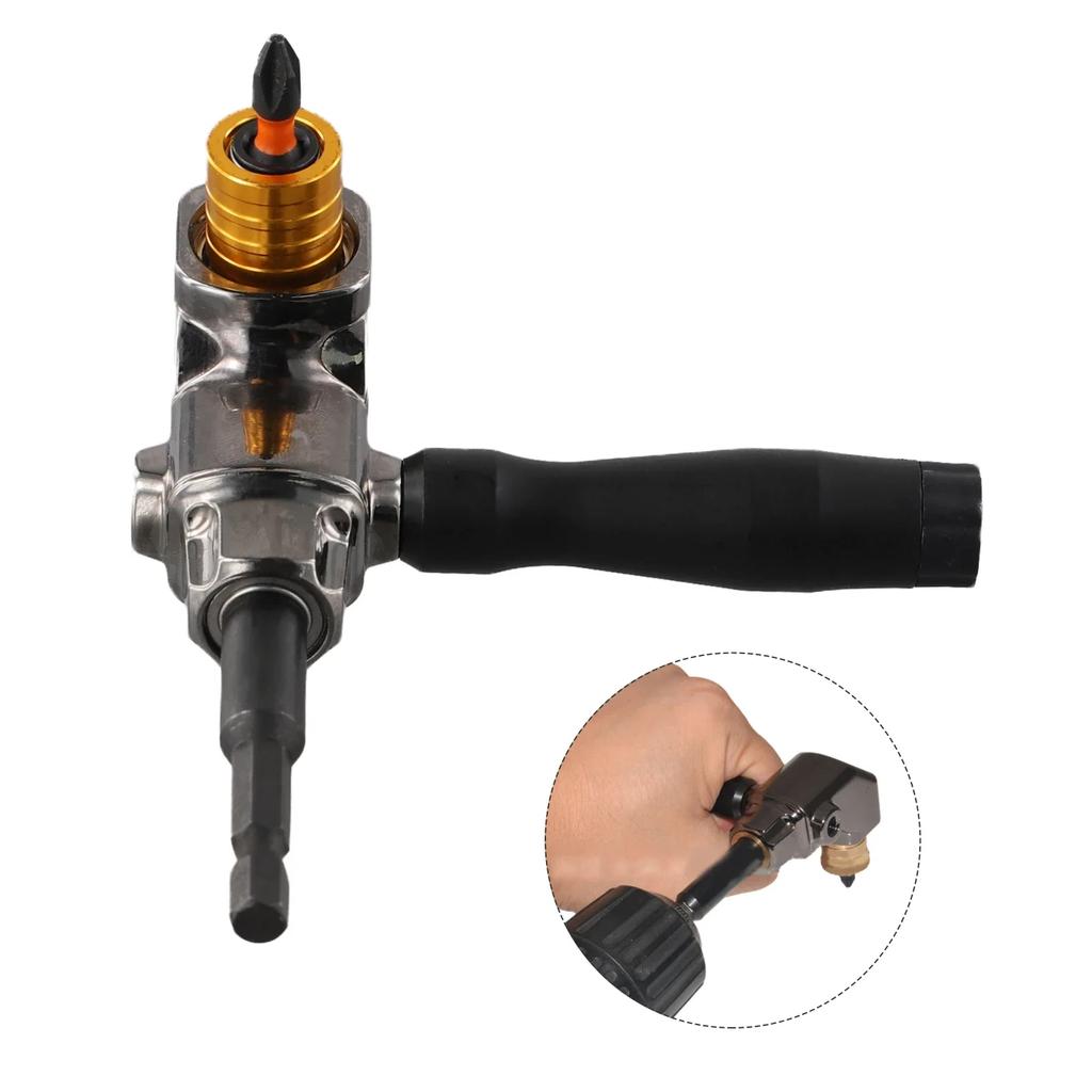 For Home Improvement 90 Degree Extension Driver Angle Extension Tool Manual Or Electric Use Standard Hex Shank