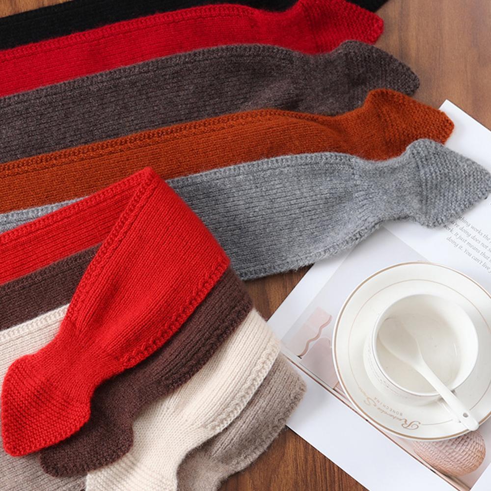 Autumn Winter Scarf Minimalist Solid Color Knitted Small Scarf Winter Neck Scarf Outdoor Skiing Gifts For Women Outdoor Cycling