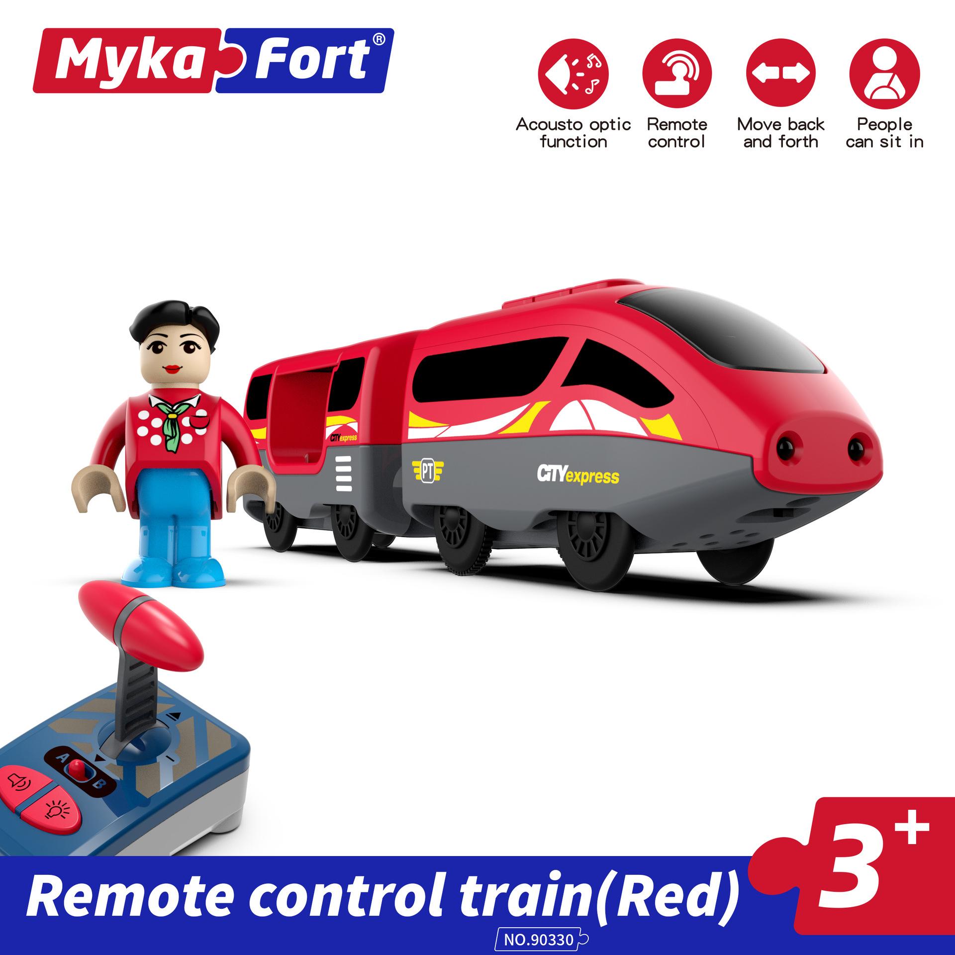 

Электромобиль Поезд на радиоуправлении Детские развивающие игрушки Совместимый деревянный трек Оптовая продажа Игрушки для подарка малышу 91008