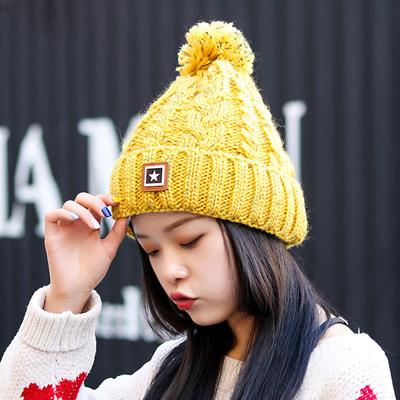 Knitted Woolen Hat Women Ladies Winter Warm Baggy Beanie Crochet Hat Ski Cap