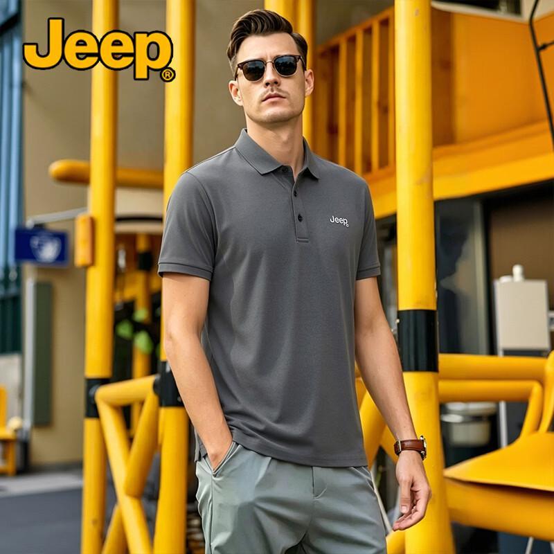 

JEEP Men s Summer Casual Polo Shirt 4XL