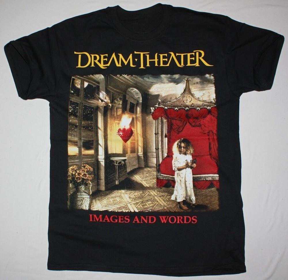 DREAM THEATER IMAGES AND WORD BLACK Black Men S-234XL T-shirt Unisex T-Shirt M