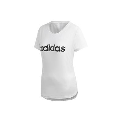 Camiseta Feminina Slim Fit Gola Redonda Respirável Manga Curta Tops Branco DU2080