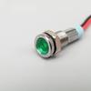 1Pcs 6Mm Flat Head Led Metal Indicator Light Waterproof Signal Light 12V 24V 220V With Red Yellow Blue Green And White Lines
