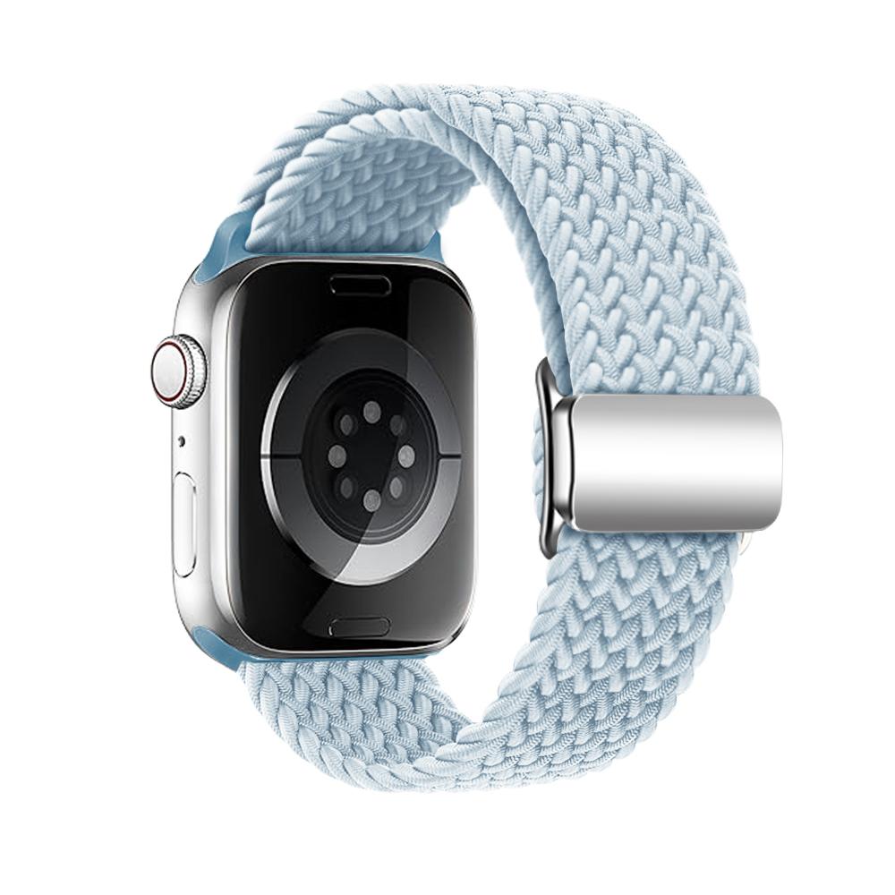 Geflochtenes magnetisches Nylonarmband für Apple Watch Band 44 mm 40 mm 45 mm 49 mm 41 mm 38 mm Armband mit magnetischer Schnalle iWatch Serie SE 7 3 5 6 8 Ultra