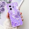 For Vivo Y39 5G Y300i 5G / Vivo V2436 V2444A Back Cover Girly Fashion Flower Butterfly Painting Case Soft Clear Silicone Funda
