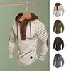Herren Kapuzenpullover Vintage Schnürung Kordelzug Herren Hoodie mit gefalteten Schultern Weich Dehnbar Atmungsaktiv Tägliches T