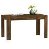 Dining Table Smoked Oak 140 x 74.5 x 76 cm Wood Based Panel