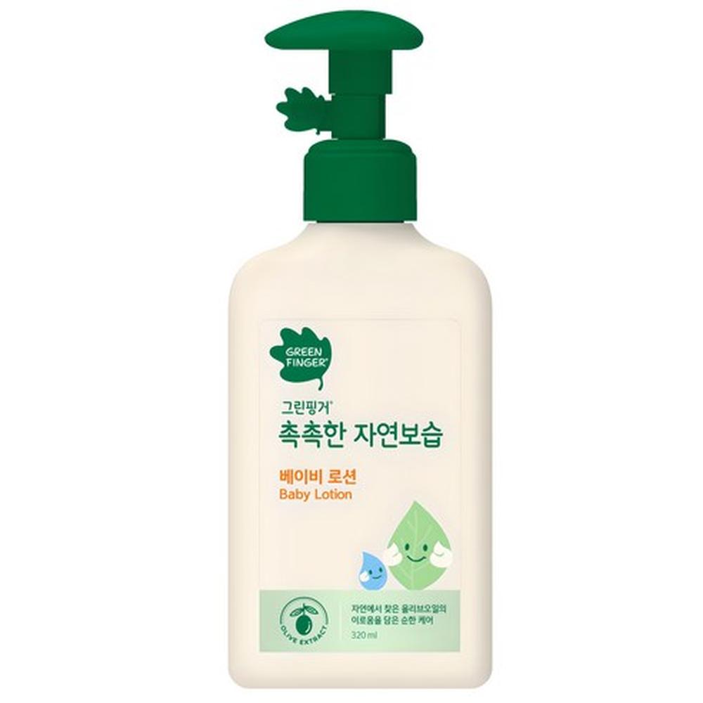Green Finger Moist Natural Baby Lotion 320ml - Gentle Hydrating Care for Baby Skin, Korean 320ml