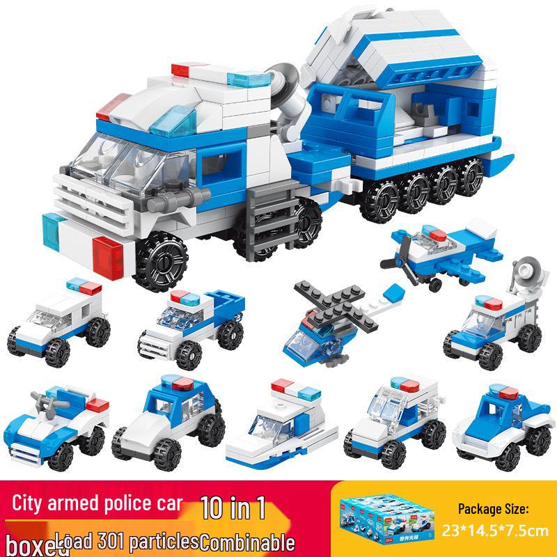 Lele Brothers Educational Aircraft Carrier Building Blocks for Kids