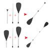 Carbon Fiber 3 Sections Adjustable Paddle Standup Paddles for Surfboard Kayak Inflatable Boat