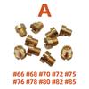 10pcs M6x0.75mm M6 Carburetor Main Jets Kit For Dellorto 6413 PHBH PHBL PHBE Motorcyle Carburetor Injector Nozzle Size#66-#210Carburetors Jets 7