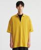 Keontempoleolieokauncheu Waffle Texture Oversized Polo Shirt Mustard [Men'S]