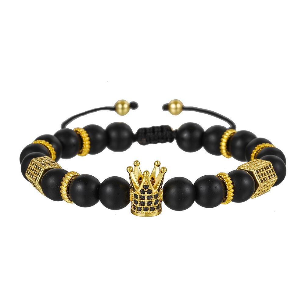 JYL TS Bracelet Lion Dance Obsidian  Brings Cultural Blessings & Strength ZJ12066 барвинок