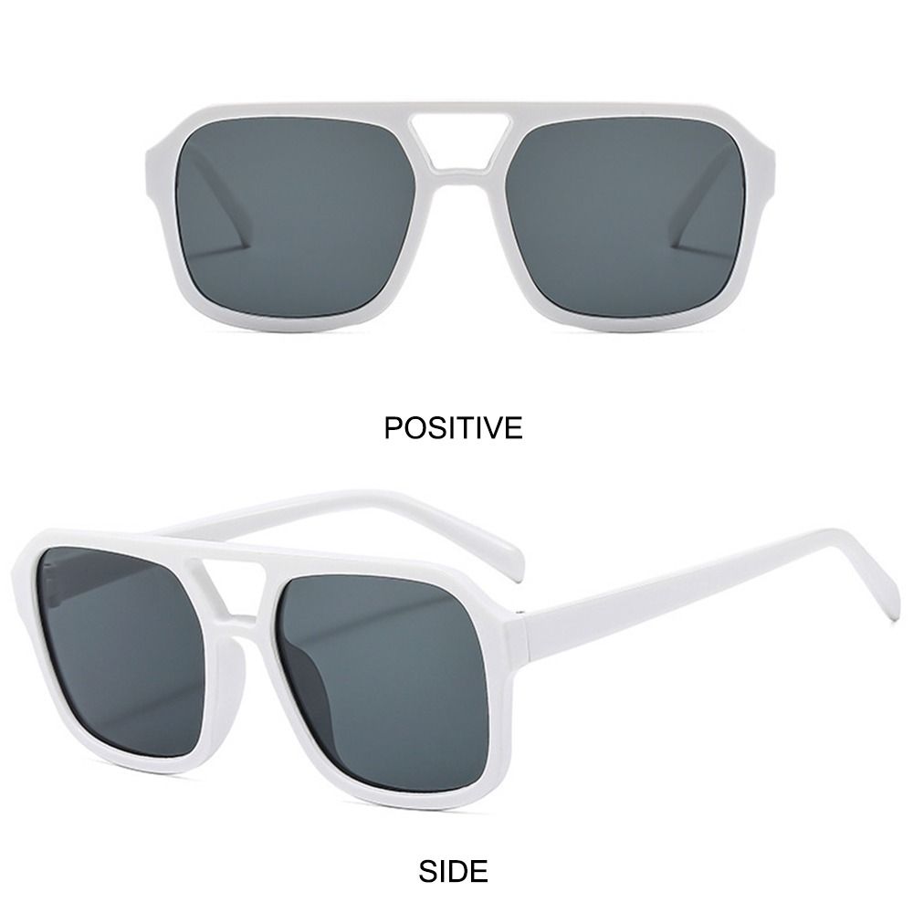 Eyewear Trendy Ins Style Square Aviation Sunglasses UV400 Protection Black Shades Big Frame Sun Glasses for Women & Men