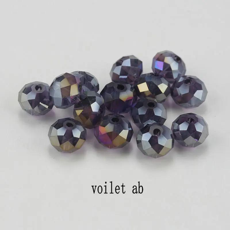 4mm glass beads plated Color faceted round crystal beads Jewelry beads for bracelet necklace Jewelry making DIY 150pcs