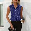 Women's Summer Sleeveless Loose Shirt Neck Casual Sleeveless Top