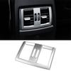 Cover Trim For BMW 3 4 Series GT Back Row Air Outlet Vent 2013- Silver Steel