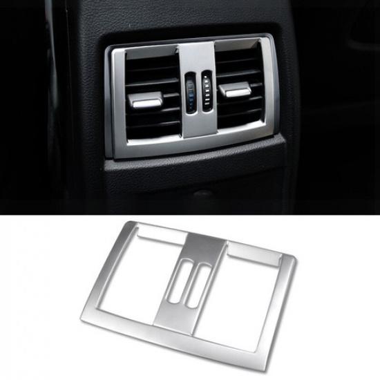 Cover Trim For BMW 3 4 Series GT Back Row Air Outlet Vent 2013- Silver Steel