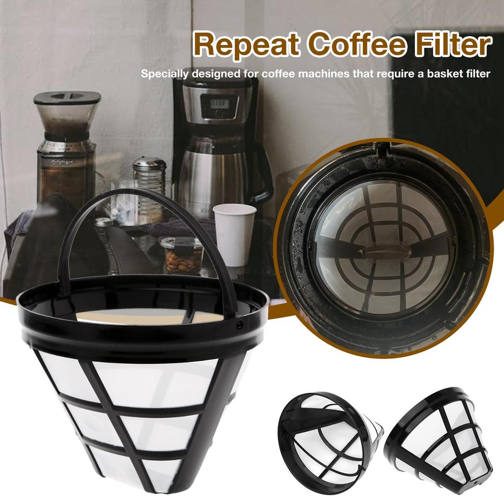 Stainless Steel Nylon Mesh Coffee Filter Dripper Coffee Drip Filter Cup Dripper Strainer Coffee Maker Separate Stand For 8-12