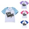 Spy Ninjas Letter Print Kids Tracksuit With Cotton And Polyester For Summer Play And Sports