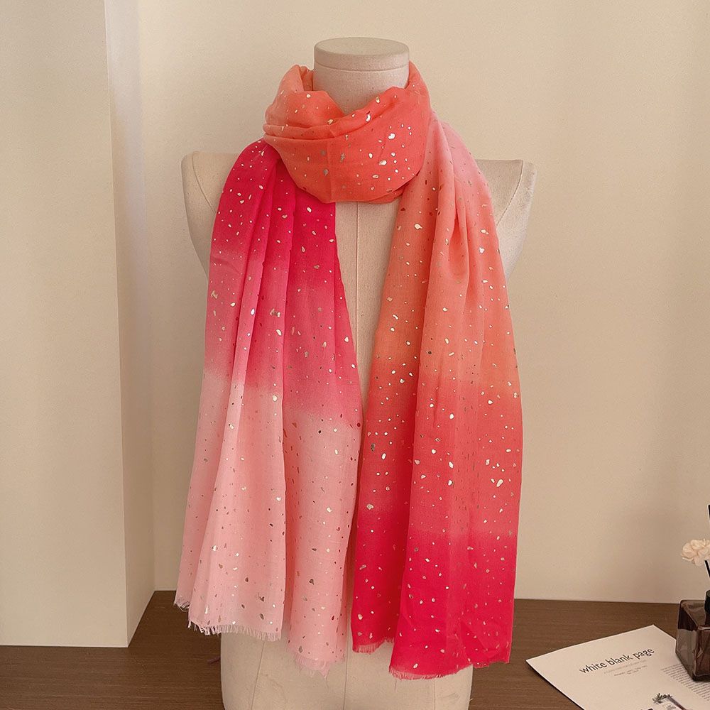 

Позолоченный шарф Star River Color Blocked из хлопка и конопли для женщин, дышащий и модный, тонкая шаль one size