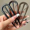 Vintage Design Hair Bun U-Shaped Hair Sticks Tortoiseshell Hair Clip Hairpins For Woman Meatball Head Hair Fork Hair Accessories