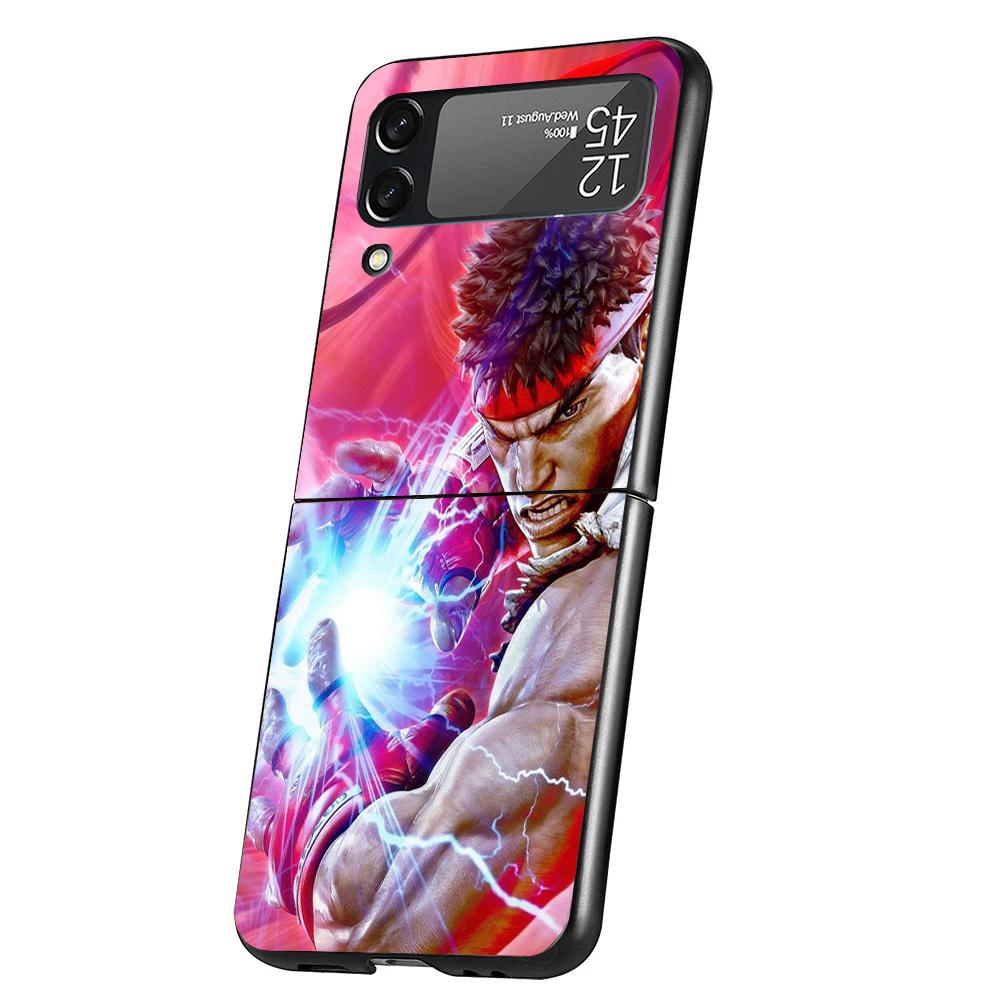 

Game S-Street F-FighterS Cover Phone Case For Samsung Galaxy Z Flip 7 6 5 4 3 5G Flip7 Flip6 Flip5 Flip4 Flip3 Black Fundas Shel Samsung Z Flip 7
