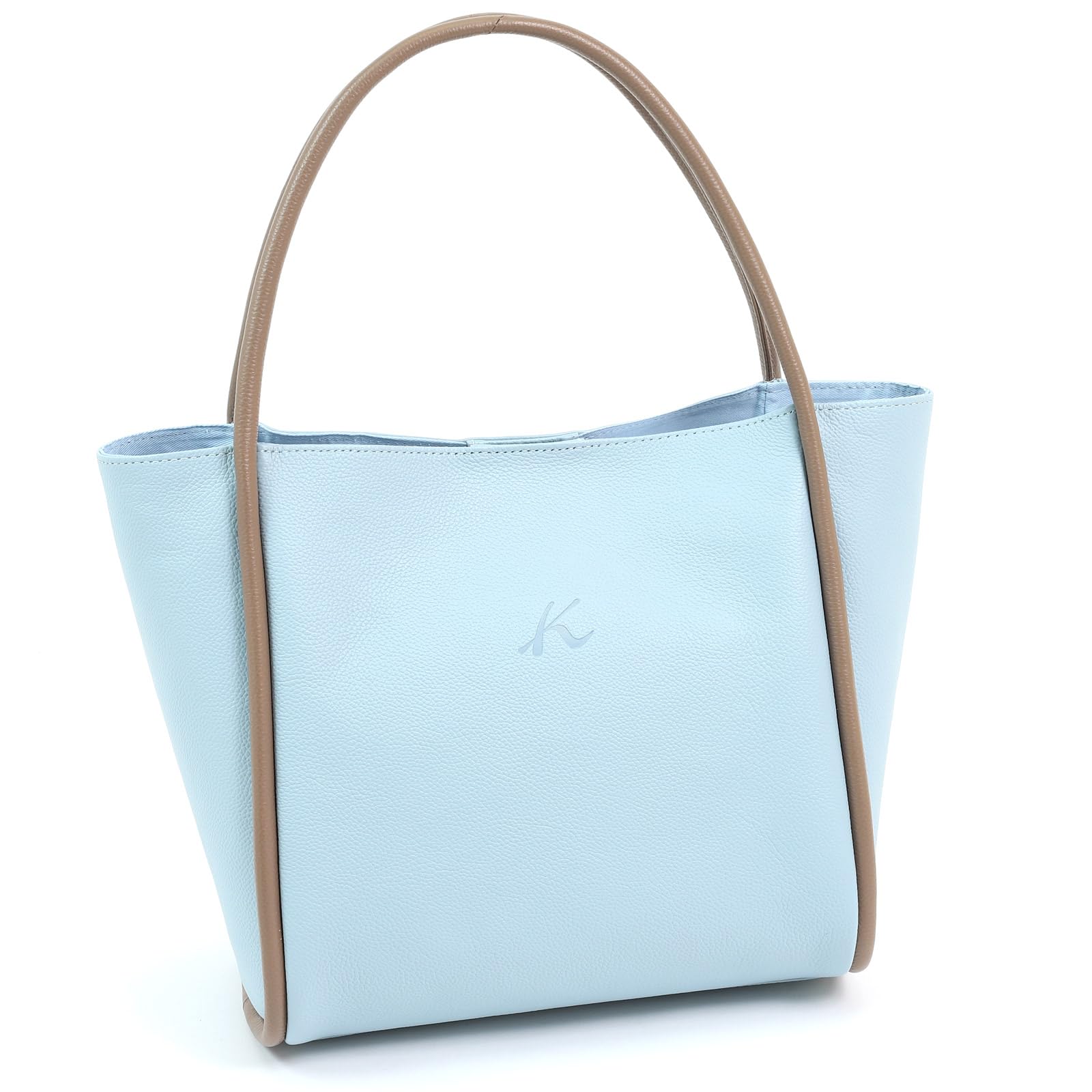 

B5 size bag Ice 21641 [Kitamura] semi-shoulder Y-1351 Women s Blue/Cocoa [Blue]