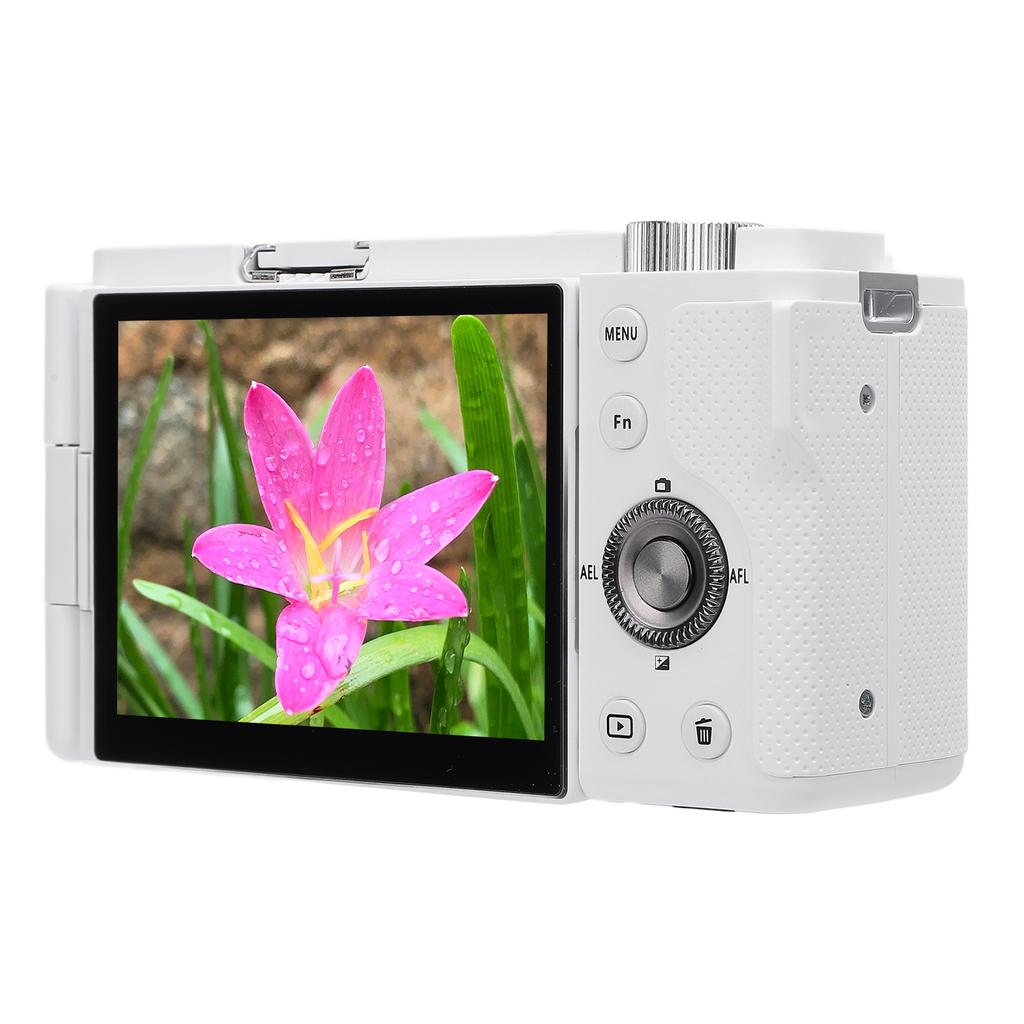 5K 64MP Digital Camera with 12X Optical Zoom 3.2in Flip Touch Screen WDR Anti Shake for Live