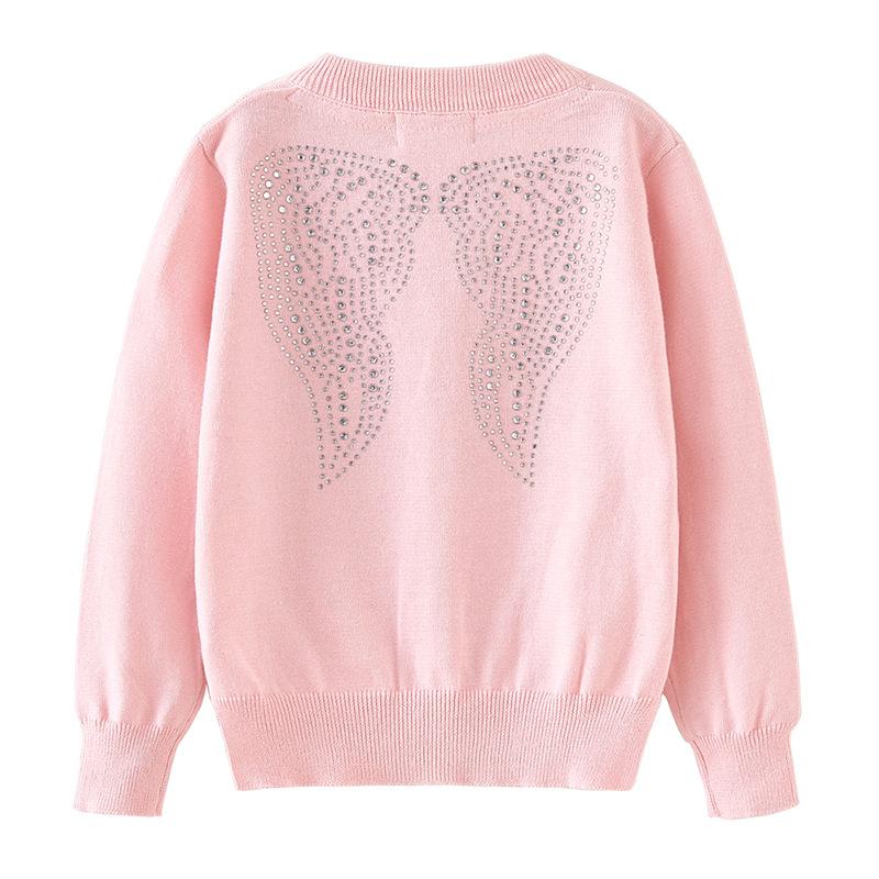 Spring and Autumn Ins Matching Children's Knitted Cardigan Jacket Cotton Girls Sweater Cardigan