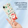 For iPhone 17 Air Case Christmas Gifts Pattern Printing Straight Edge TPU Phone Back Cover