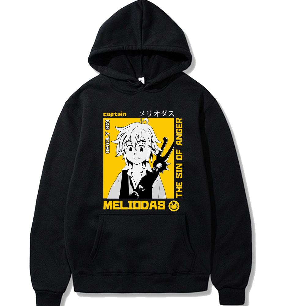 

Japanese Anime Manga Seven Deadly Sins Meliodas Hoodies Men Streetwear Dragon s Sin of Wrath Long Sleeved Tops hoodie sweatshirt 3XL