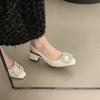 New Water Diamond High-heeled Chunky Single Shoes for Women In Baotou