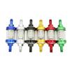 8mm CNC Aluminum Alloy Glass Gas Fuel Gasoline Oil Filter Moto for Dirt Pit Bike 125/140/150/160cc CRF70 90 110 TTR100 110 KLX65