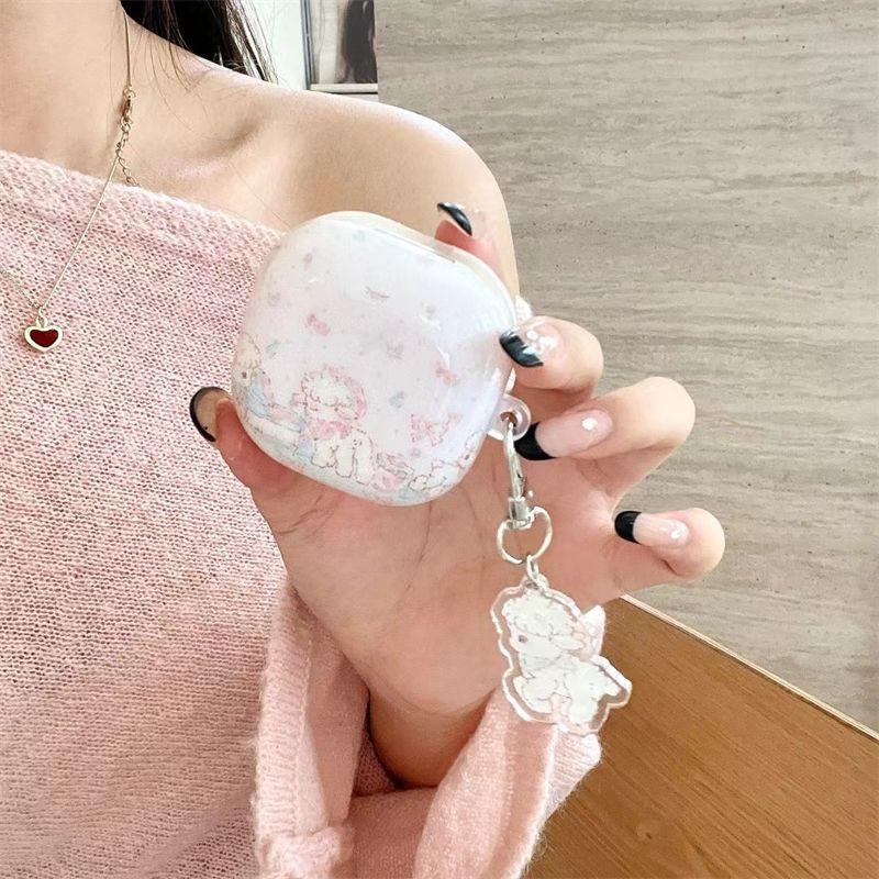 Dog for Samsung Galaxy Buds2 Wireless Bluetooth Earbuds Case Creative Buds2pro Drop-Resistant Protective Case Buds Live Soft Rubber Box Cute Budsfe