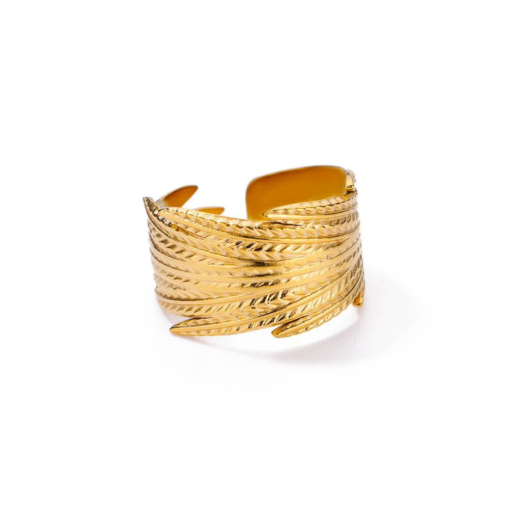 

Модное кольцо с открытием золотого цвета для женщин и мужчин, массивное широкое кольцо в стиле хип-хоп панк, простые богемные украшения для пальцев resizable