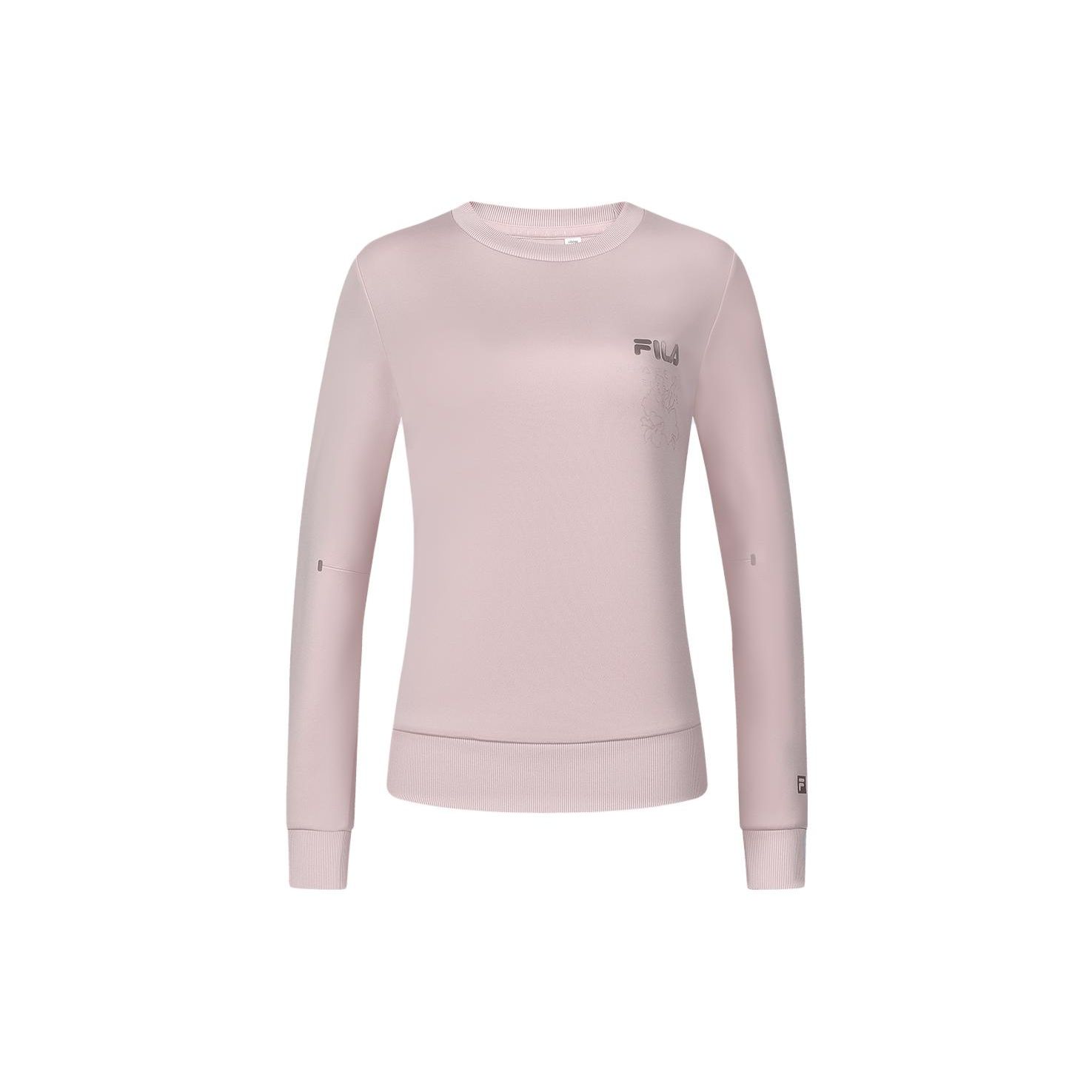 

FILA Letter Print Fitness Pullover Sweatshirt Women sweatshirt Light-Purple Red A11W411209F-PK S