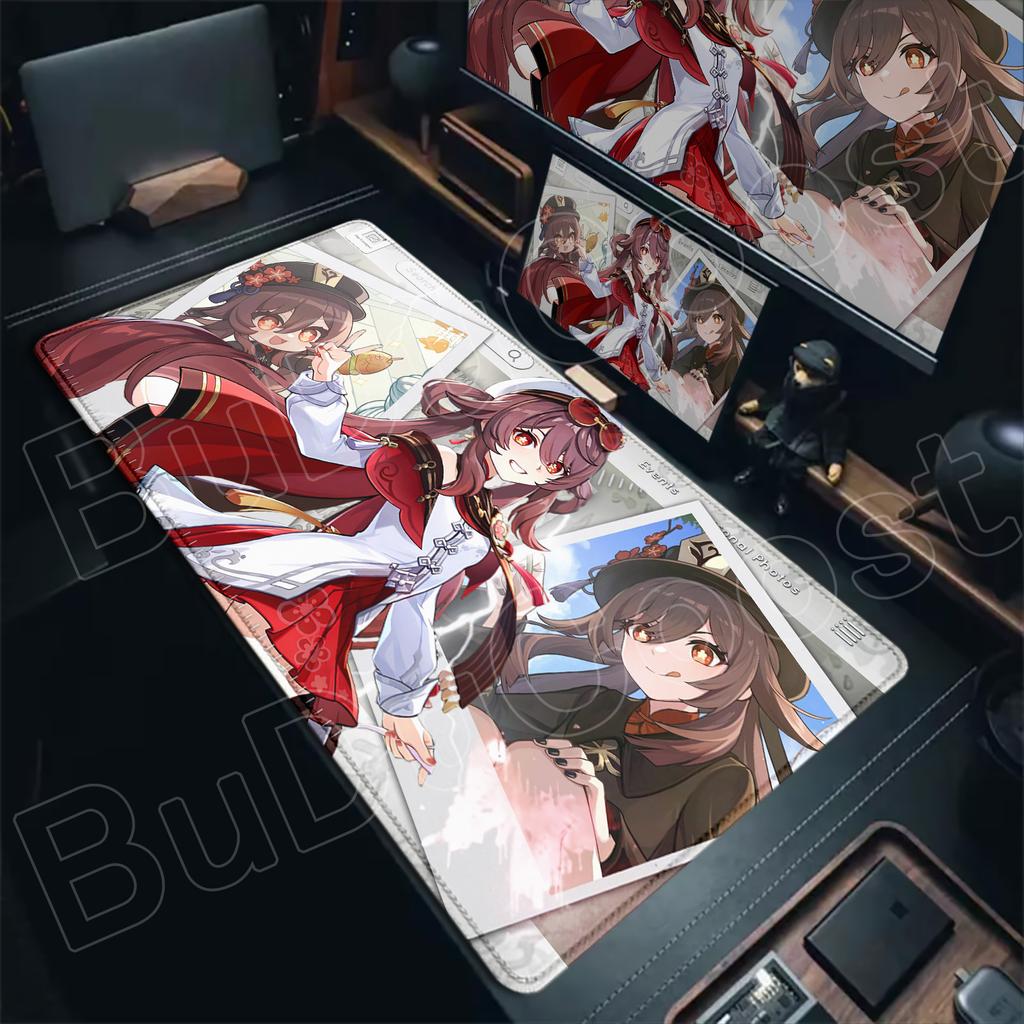 Kawaii gamer Genshin Impact Hu Tao Mouse pad HD Printing Office accessories desktop protection pad XXL Large desk mat Laptop Pad