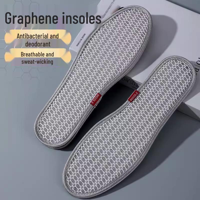 Breathable Bamboo Charcoal Insoles: Odor-Resistant, Sweat-Absorbent for Men's and Women's Sports Shoes
