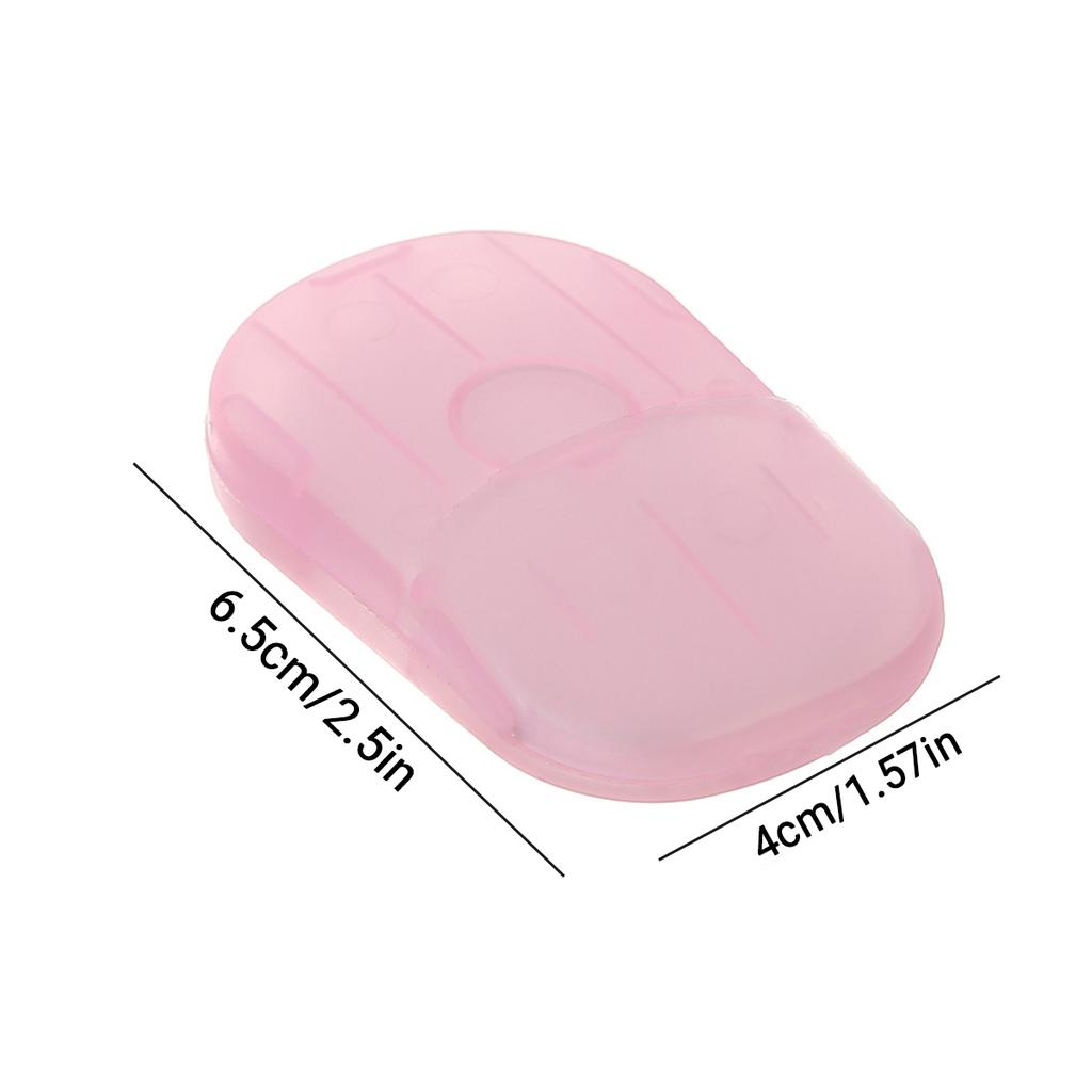 20/60/120sheets portable sanitary soap sheets with storage box, disposable, suitable for school, outdoor activities, travel