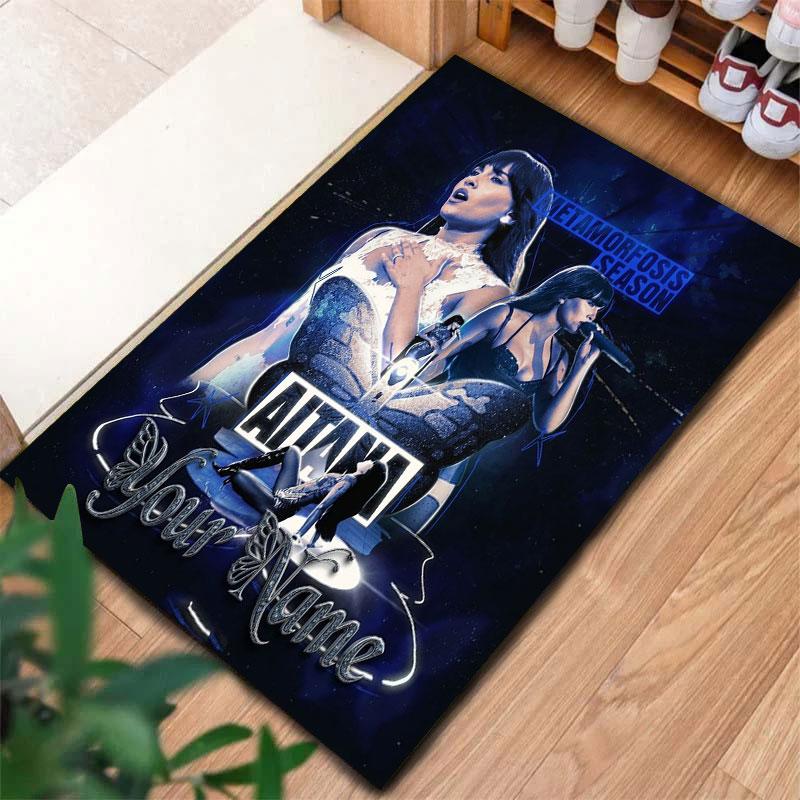 Aitana Custom Name Carpet Rug for Living Room Bedroom Home Sofa Decoration,Kids play Non-slip Floor Mat