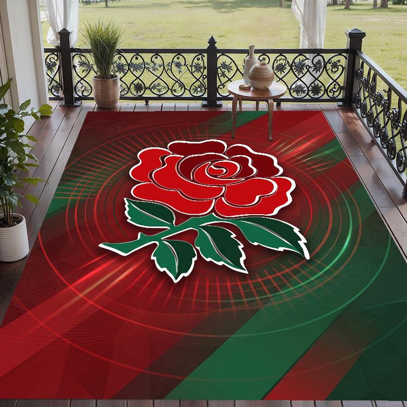 Soft Floor Carpet England Rugby Pattern Area Rug Decorative Mat For Home Room Decoration