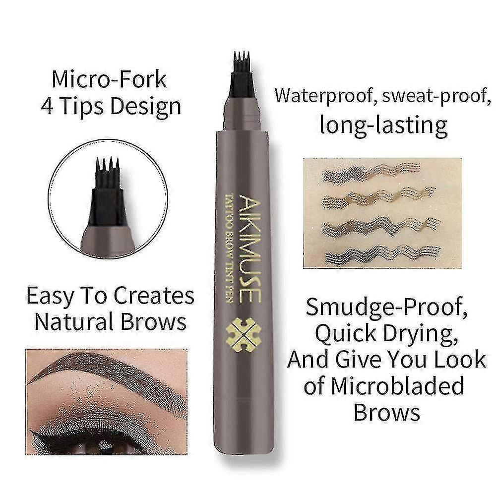 2025 Eyebrow Pen Waterproof Brow Pencil Eyebrow Tattoo Pen Natural Makeup Long Lasting