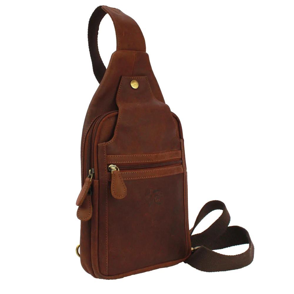 Eastern Counties Leather Joey Distressed Leather Crossbody Bag