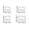 100 Pieces Clear Plastic Hooks Self Stick Slot Hole Hanging Tabs for Store Displays and Household Use Kitchen Wall Hooks