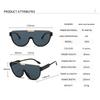RUISIMO Vintage Semi-round Sun Glasses Women Fashion Monoblock Outdoor Goggle Shades Ins Trending  New Design Sunglasses