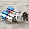 Universal 2.4in Stainless Steel Exhaust Tip Pipe Auto Car Modification Accessory
